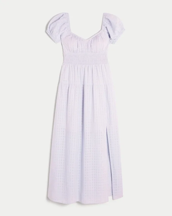 Vestido largo de manga corta con espalda abierta Vestido largo de manga corta con espalda abierta