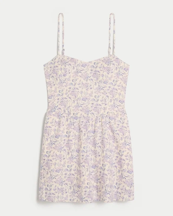 Vestido tipo falda pantalón con espalda abierta y mezcla de lino Vestido tipo falda pantalón con espalda abierta y mezcla de lino